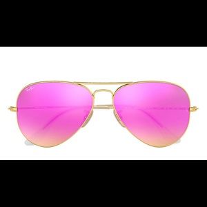 Ray Ban Aviator Flash Lenses (pink)